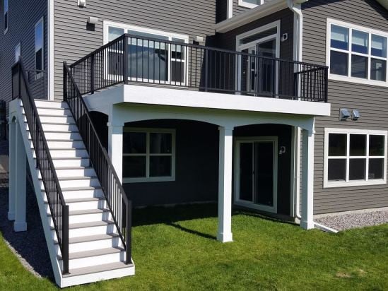 Aluminum Railing, Azek Decking, Plymouth
